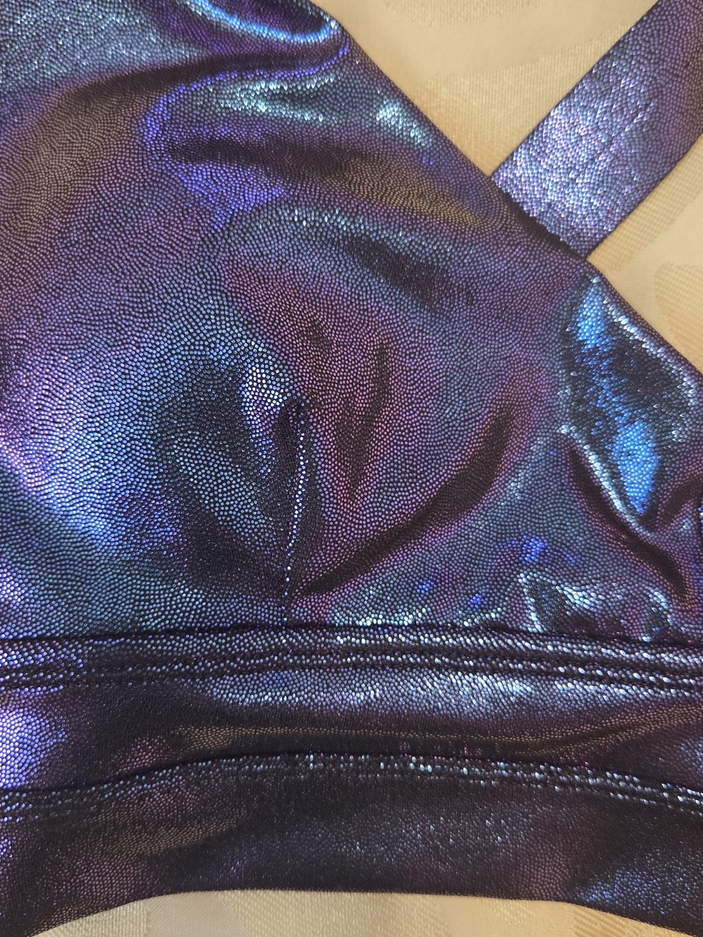Buff Bunny Alpha Sports Bra - Purple Blue Holographic | Size Medium - Picture 6 of 6
